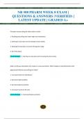 NR 508 PHARM WEEK 8 EXAM |  QUESTIONS & ANSWERS (VERIFIED) |  LATEST UPDATE | GRADED A+NR 508 PHARM WEEK 8 EXAM |  QUESTIONS & ANSWERS (VERIFIED) |  LATEST UPDATE | GRADED A+