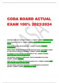 CODA BOARD ACTUAL  EXAM 100% 20232024