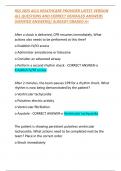 RQI 2025 ACLS HEALTHCARE PROVIDER LATEST VERSION  ALL QUESTIONS AND CORRECT DEATAILED ANSWERS (VERIFIED ANSWERS)/ ALREADY GRADED A+