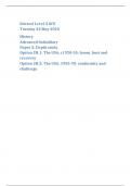 Edexcel Level 3 GCE Tuesday 23 May 2023 History Advanced Subsidiary Paper 2: Depth study Option 2H.1: The USA, c1920-55: boom, bust and recovery Option 2H.2: The USA, 1955-92: conformity and challenge