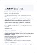 AAMC MCAT Sample Test Questions and Answers 2024