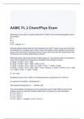 AAMC FL 2 Chem-Phys Exam with complete solutions