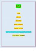 AQA A-level GERMAN 7662/3T/3V Paper 3 Speaking Version: 1.0 Final IB/G/J| QUESTION PAPER & MARKING SCHEME/ [MERGED] Marking scheme June 2023un23/E9 7662/1/T