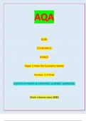 AQA GCSE ECONOMICS 8136/2 Paper 2 How the Economy Works Version: 1.0 Final *JUN238136201* IB/H/Jun23/E8 8136/2| QUESTION PAPER & MARKING SCHEME/ [MERGED] Marking scheme June 2023