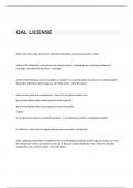 QAL LICENSE