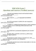 Exam 2 EDF 6226 Questions & Answers|100% Complete solutions!!