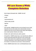 NU 311 Exam 4 With Complete Solution