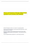  Ammo and Explosive Storage Safety Exam questions and answers well detailed.