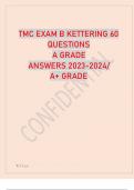 TMC Practice Exam B and C 200 QUESTIONS WITH COMPLETE SOLUTIONS latest update 2023 .A+ ULTIMATE GUIDE