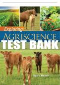 Test Bank For Exploring Agriscience - 5th - 2018 All Chapters - 9781305949706