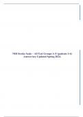 NIH Stroke Scale – All Test Groups A-F (patients 1-6) Answer key Updated Spring 2024.