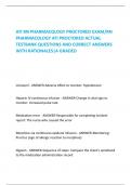 ATI RN PHARMACOLOGY PROCTORED EXAM/RN PHARMACOLOGY ATI PROCTORED ACTUAL TESTBANK QUESTIONS AND CORRECT ANSWERS WITH RATIONALES|A GRADED