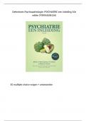 Oefentoets Psychopathologie: PSYCHIATRIE een inleiding 10e editie ()
