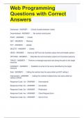 Web Programming Questions with Correct Answers