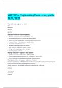 NOCTI Pre Engineering Exam study guide 2024/2025