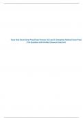 Texas Real Estate Exam Prep (From Pearson VUE and & Champions National Exam Prep) /156 Questions with Verified Answers Rated (A+)