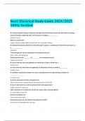 Nocti Electrical Study Guide 2024/2025 100% Verified