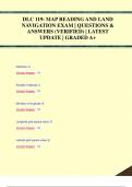 DLC 119: MAP READING AND LAND  NAVIGATION EXAM | QUESTIONS &  ANSWERS (VERIFIED) | LATEST  UPDATE | GRADED A+