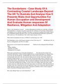 The Sundarbans - Case Study Of A Contrasting Coastal Landscape Beyond The UK To Illustrate And Analyse How It Presents Risks And Opportunities For Human Occupation and Development And Evaluate Human responses Of Resilience, Mitigation And Adaptation