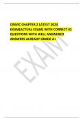 OMVIC CHAPTER 2 LATEST 2024 EXAM(ACTUAL EXAM) WITH CORRECT 42  QUESTIONS WITH WELL ANSWERED  ANSWERS ALREADY GRADE A+