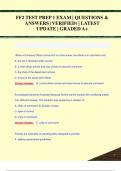 FF2 TEST PREP 1 EXAM | QUESTIONS &  ANSWERS (VERIFIED) | LATEST  UPDATE | GRADED A+FF2 TEST PREP 1 EXAM | QUESTIONS &  ANSWERS (VERIFIED) | LATEST  UPDATE | GRADED A+