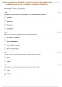 BIOS-255:| BIOS 255 ANATOMY & PHYSIOLOGY III WITH LAB, MIDTERM FINAL EXAM QUESTIONS WITH 100% CORRECT ANSWERS| GRADED A+