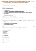 BIOS-255:| BIOS 255 ANATOMY & PHYSIOLOGY III WITH LAB EXAM 3 QUESTIONS WITH 100% CORRECT ANSWERS| GRADED A+