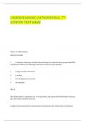 UNDERSTANDING PATHOPHYSIOL 7TH EDITION TEST BANK Chapter 1. Cellular Biology MULTIPLE CHOICE 1. A student is observing a cell under the microscope. It is observed to have supercoiled DNA with histones. Which of the following would also be observed by the 