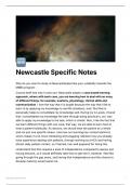 Newcastle University Medicine MMI interview specific notes 