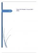 Chem 210 Module 1 Exam (2023 / 2024) latest updtaed.