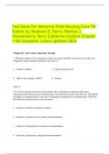 Test Bank For Maternal Child Nursing Care 7th  Edition by Shannon E. Perry, Marilyn J.  Hockenberry, Mary Catherine Cashion Chapter  1-50 Complete .Latest updated 2024