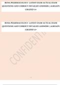 HOSA PHARMACOLOGY LATEST EXAM ACTUAL EXAM QUESTIONS AND CORRECT DETAILED ANSWERS |ALREADY GRADED A+ HOSA PHARMACOLOGY LATEST EXAM ACTUAL EXAM  QUESTIONS AND CORRECT DETAILED ANSWERS |ALREADY GRADED A+