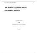 	PHI_445 Week 5 Final Paper, Gender Discrimination: Goodyear