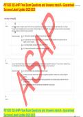 1/19 PSY325 325 AHIP Final Exam Questions and Answers rated A+ Guaranteed