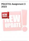 PDU3701 Assignment 3 2023 Stuvia.com - The study-notes marketplace PDU3701