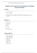 FORMULAS AND RULES | IGCSE EDEXCEL FURTHER PURE MATH-2024 Surds