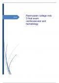 Rasmussen college mdc 3 final exam cardiovascular and hematology