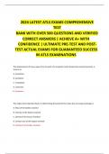 2024 LATEST ATLS EXAMS COMPREHENSIVE  TEST BANK WITH OVER 500 QUESTIONS AND VERIFIED CORRECT ANSWERS | ACHIEVE A+ WITH CONFIDENCE | ULTIMATE PRE-TEST AND POSTTEST ACTUAL EXAMS FOR GUARANTEED SUCCESS IN ATLS EXAMINATIONS