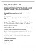 ECO 101 EXAM 1 STUDY GUIDE