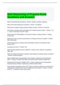 Safe Dispensing of Propane Exam Questions and Answers 2024