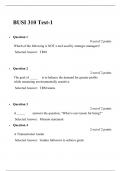 BUSI 310 Test 1 (Version 2), BUSI 310: PRINCIPLES OF MANAGEMENT, Liberty University.