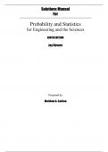 Solutions Manual For Probability and Statistics for Engineering and the Sciences 9th Edition By Jay L. Devore (All Chapters, 100% Original Verified, A+ Grade) 