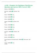 AAMI - Chemistry for Embalmers Final Review Questions and Answers 100% Correct 2024