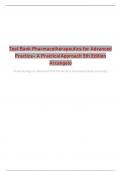 Test Bank Pharmacotherapeutics for Advanced  Practice- A PracticalApproach 5th Edition  Arcangelo