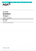 AQA_A Level Business Studies Paper 1 Marking Scheme_2020