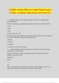 CS402: Saylor Direct Credit Final Exam | Saylor Academy Questions and Answers