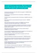 NR546 PSYCHOPHARM MIDTERM /PSYCHOPHARM  NR546 APPROVED REAL QUESTION AND CORRECT  ANSWER WITH LATEST UPDATES 2023-2024. How does the orbitofrontal cortex (OFC) affect the amygdala? - ANSWER-inhibits  and activates the amygdala Wernicke's area is associ