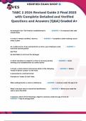 TABC 2 2024 Final Revised Guide with Complete Detailed and Verified Questions and Answers [Q&A] Graded A+