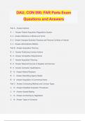 DAU; CON 090; FAR Parts Exam Questions and Answers