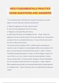 HESI FUNDAMENTALS PRACTICE EXAM QUESTIONS AND ANSWERS